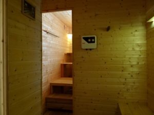 Vestiaire sauna
