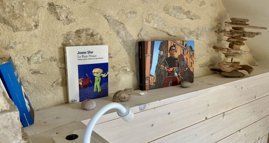 Lecture dans le grenier