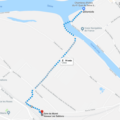 Chemin de la gare de Moret-Veneux à la maison d'hôtes